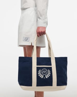 TS Crest Washed Navy Beach Bag