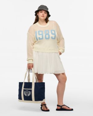 TS Crest Washed Navy Beach Bag