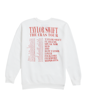 Taylor Swift | The Eras Tour Photo White Crewneck