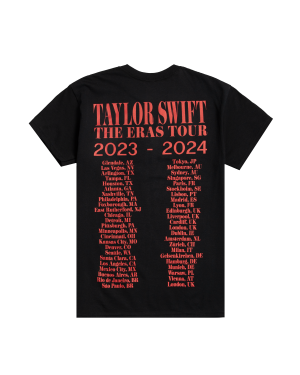 Taylor Swift | The Eras Tour Photo Black T-Shirt