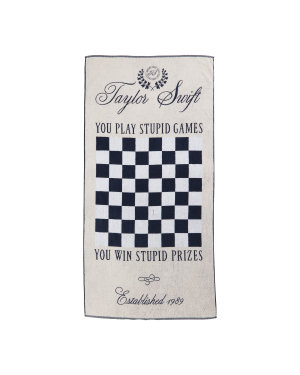 Taylor Swift Checker Game Towel