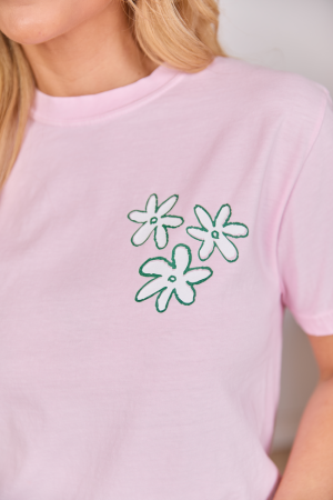 Good Things Happen Light Pink Graphic Tee SALE