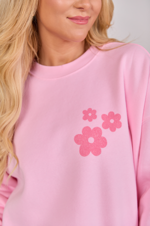 Look For The Good Light Pink Graphic Sweatshirt SALE